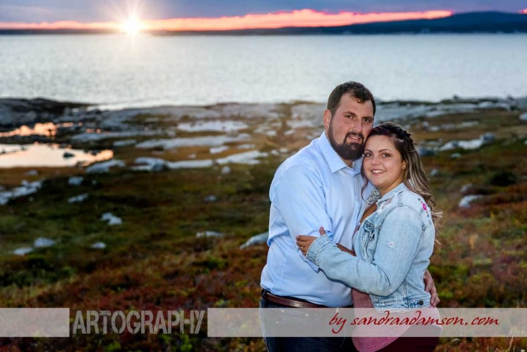 halifax, ns, nova scotia, peggy's cove, wedding, engagement, ring, rocks, fall, colors, ocean, sea, sunset