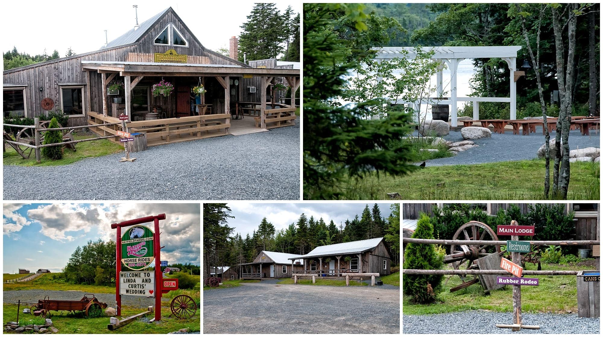 Hatfield Farm barn style weddings, the grounds for the ceremony and reception.