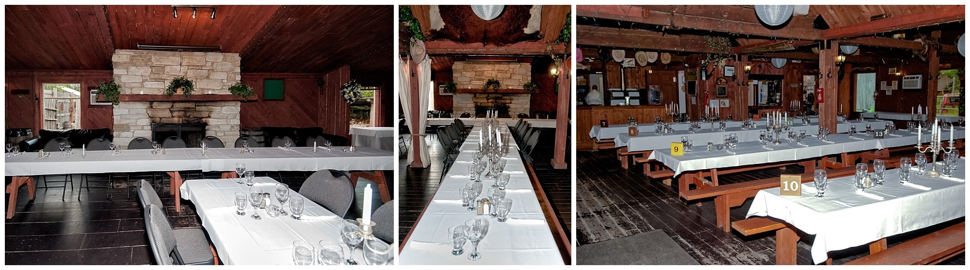 Hatfield Farm wedding reception set up, barn style wedding venue in Halifax.