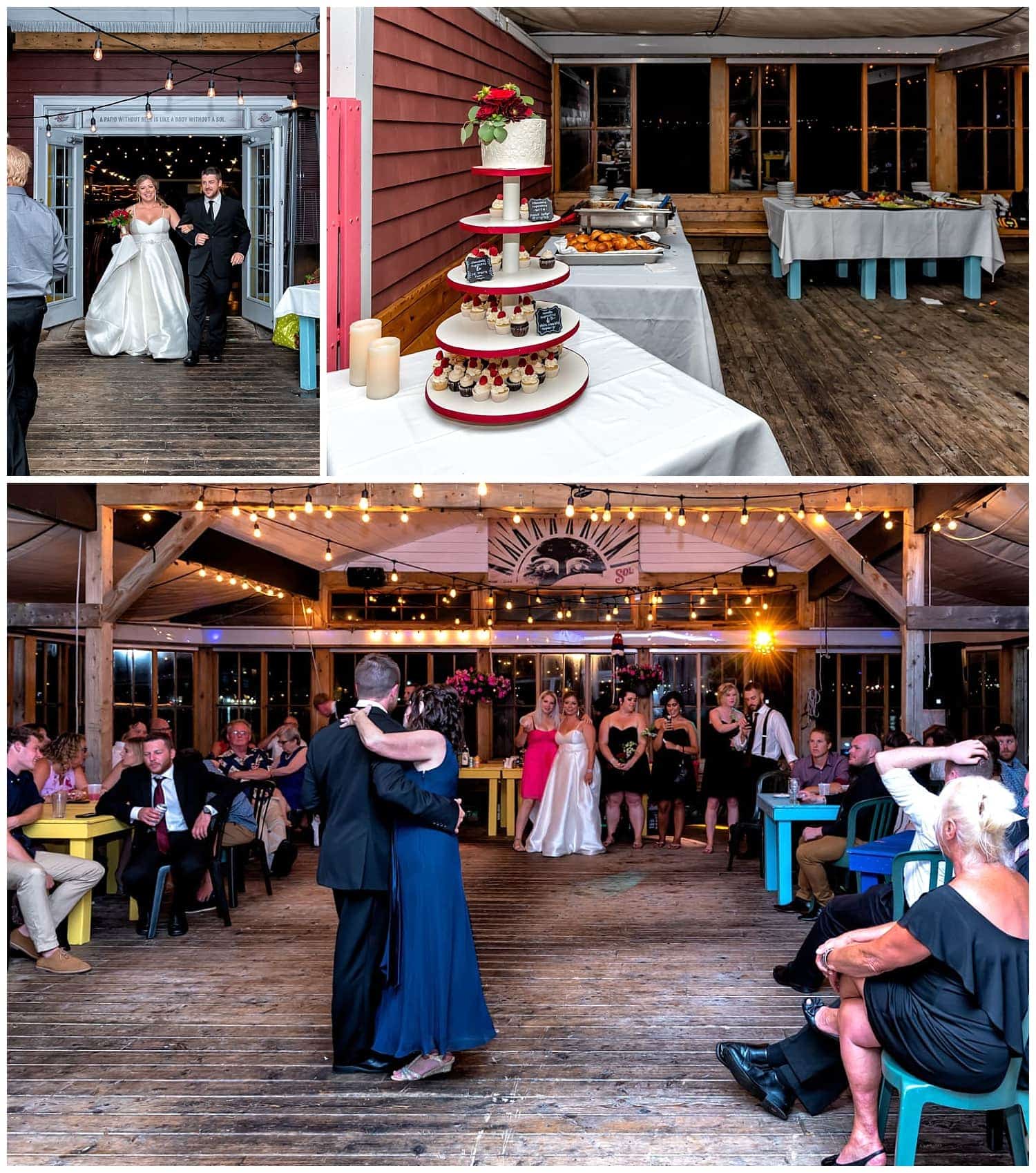 Murphys Cable Wharf weddings, barn style wedding venue.