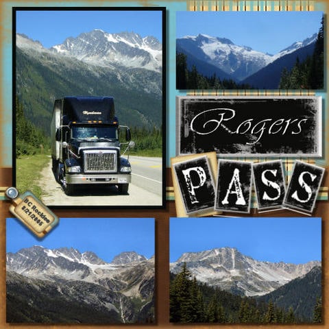 Halifax NS wedding photographer Sandra Adamson's life on the road as a long hauler on Rogers Pass in BC.