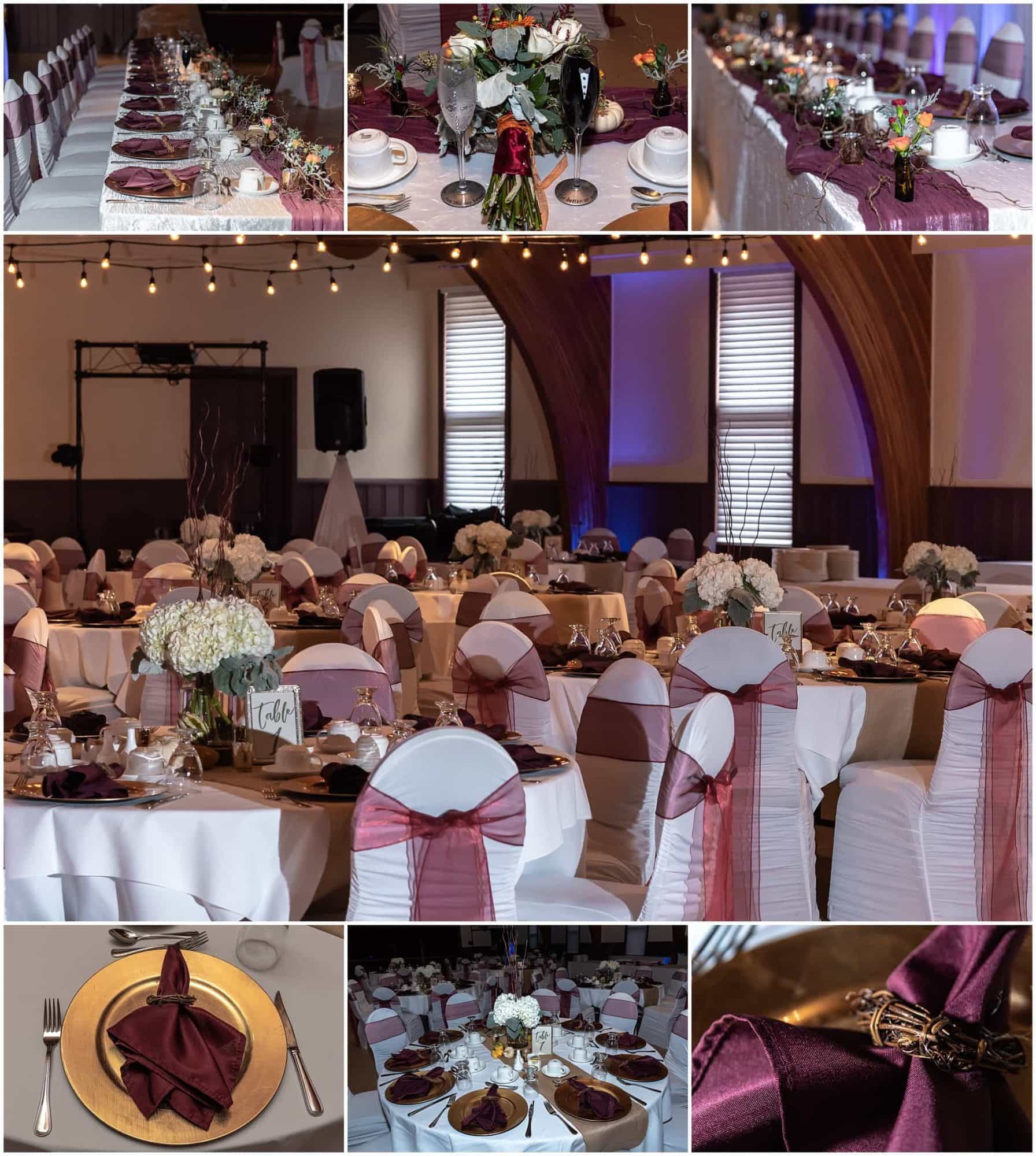 Digby Pines wedding reception set up.