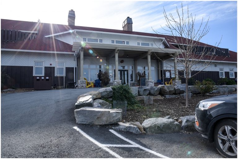 Beautiful Halifax wedding venue with outdoor seating and natural landscape.