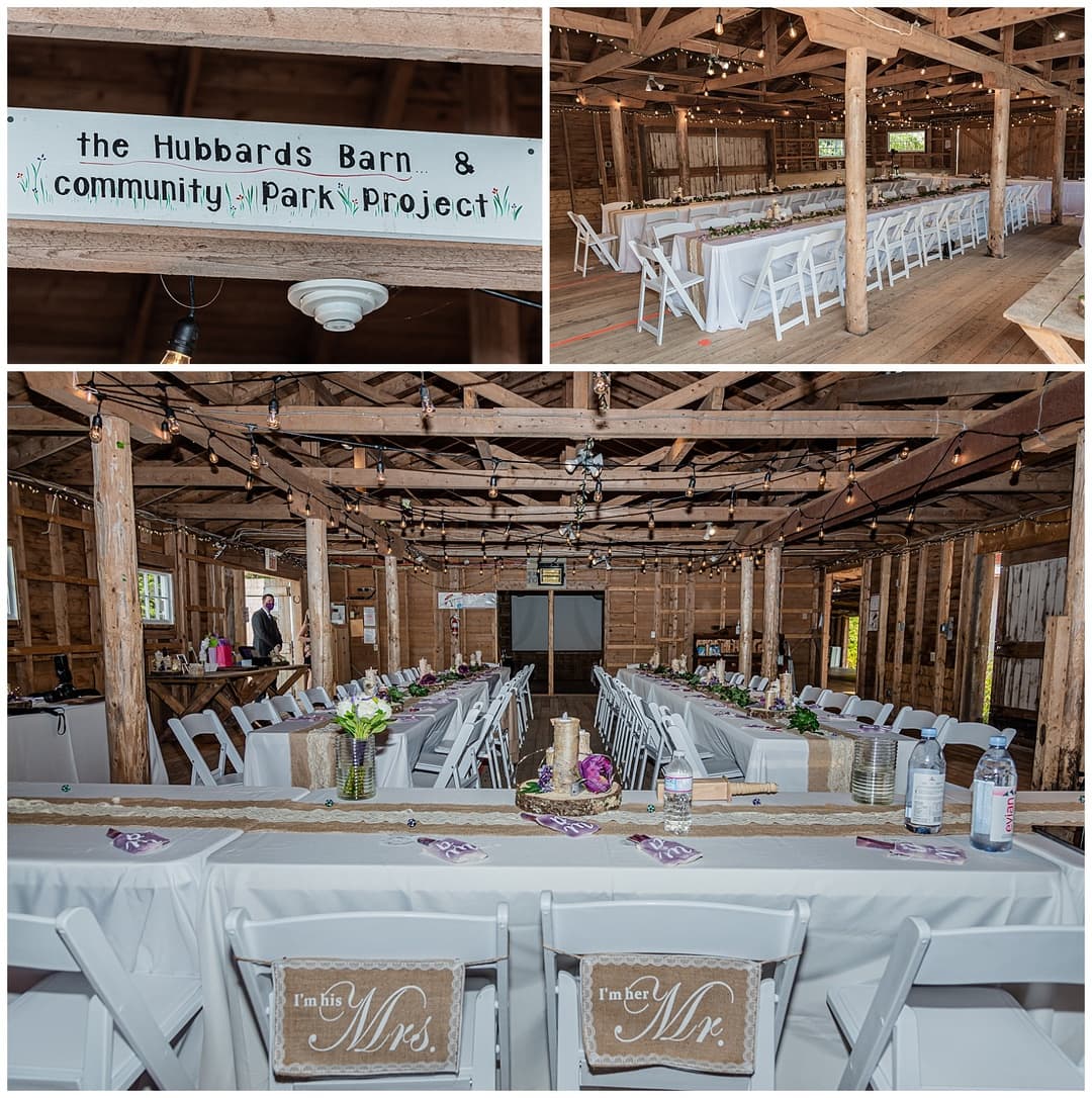 The Hubbard's Barn wedding venue is a great rustic location for your wedding!