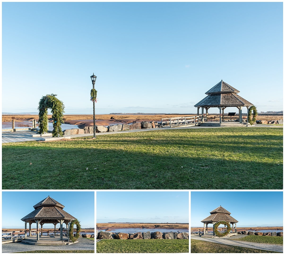 The beautiful park behind the wolfville chapel, perfect for wedding photos after your ceremony.