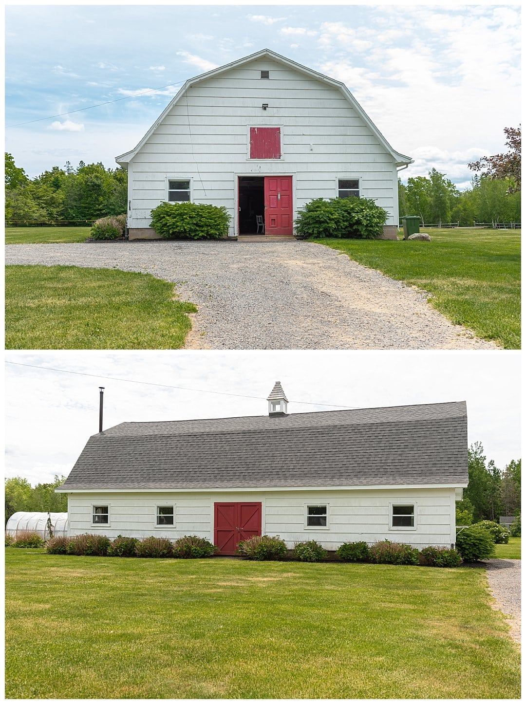 One of the barns at Healy Farm which is a great backdrop for wedding photos.