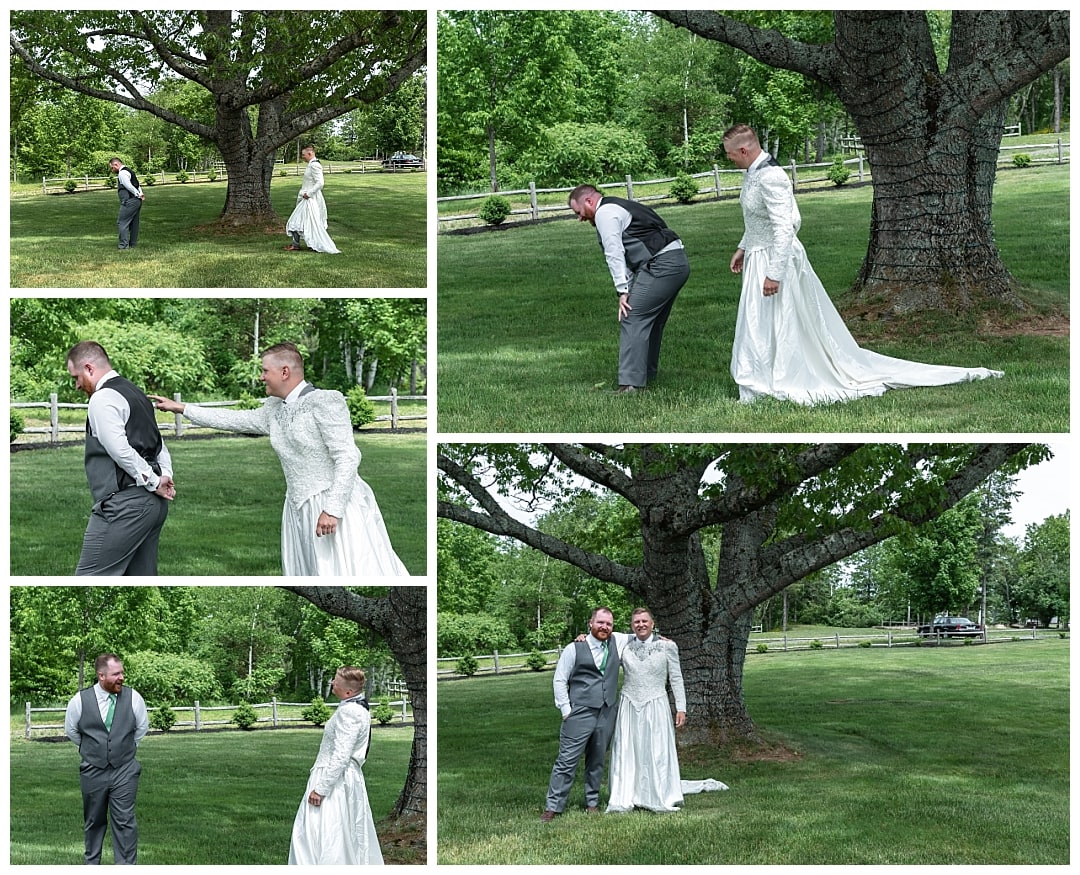 The groom has a first look with what he thought was going to be his future wife, instead it was his best man!