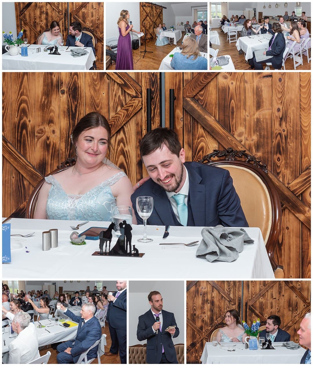 Wedding speeches to the bride and groom at their wedding reception, Founders House in Annapolis Valley, NS.
